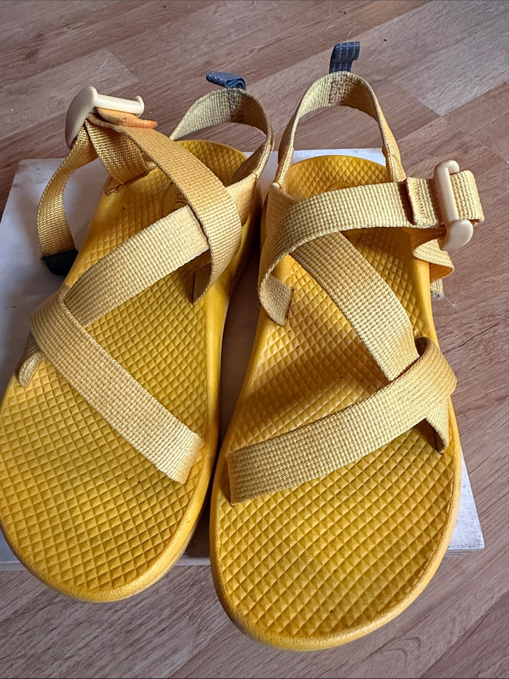Chaco Z/1 Kids Yellow Strappy Sandals